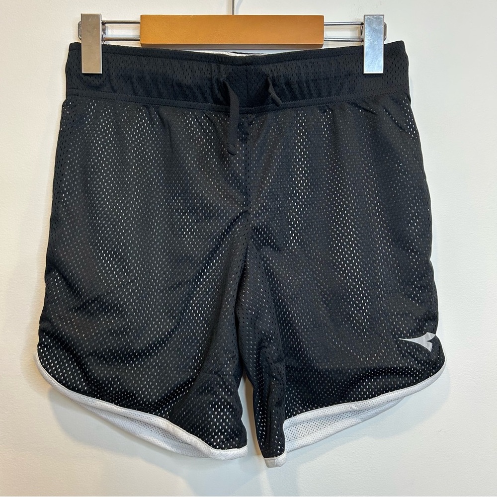 Diadora Girl’s Field to Court Reversible Mesh Shorts Black White